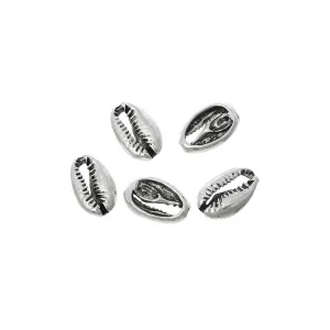 10 Pcs Tibetan Silver MONETARIA CAPUTSERPENTIS (SEA SNAIL) 19mm x 12mm Charms Pendants, Lead & Nickel Free Metal Charms Pendants Beads