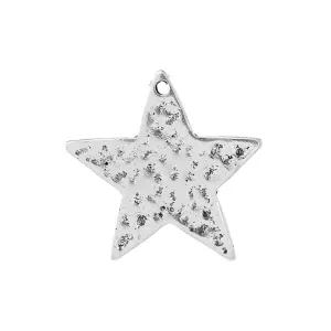 10 Pcs Tibetan Silver PENTAGRAM STAR 25mm x 25mm Charms Pendants, Lead & Nickel Free Metal Charms Pendants Beads