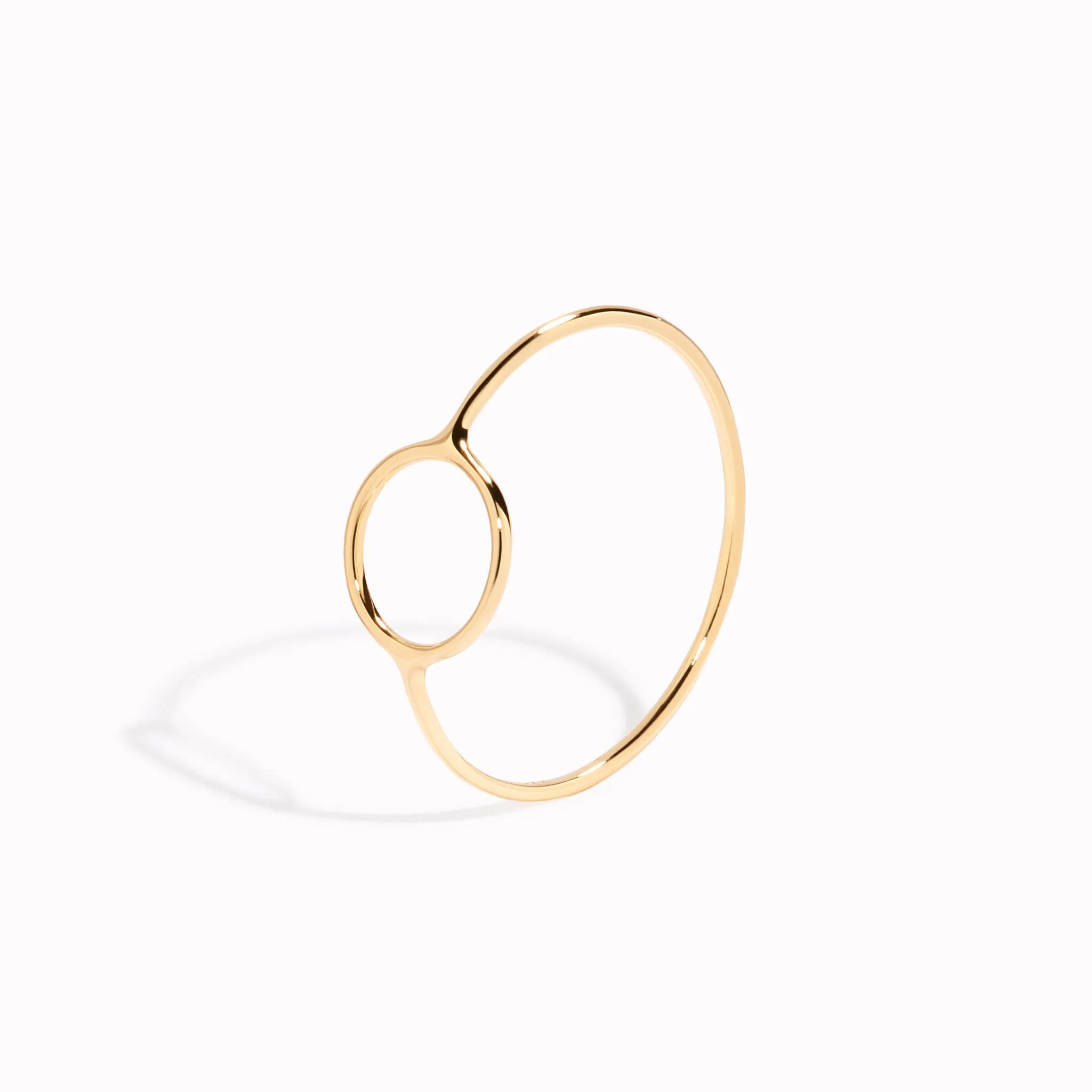 14k Gold Circle Ring