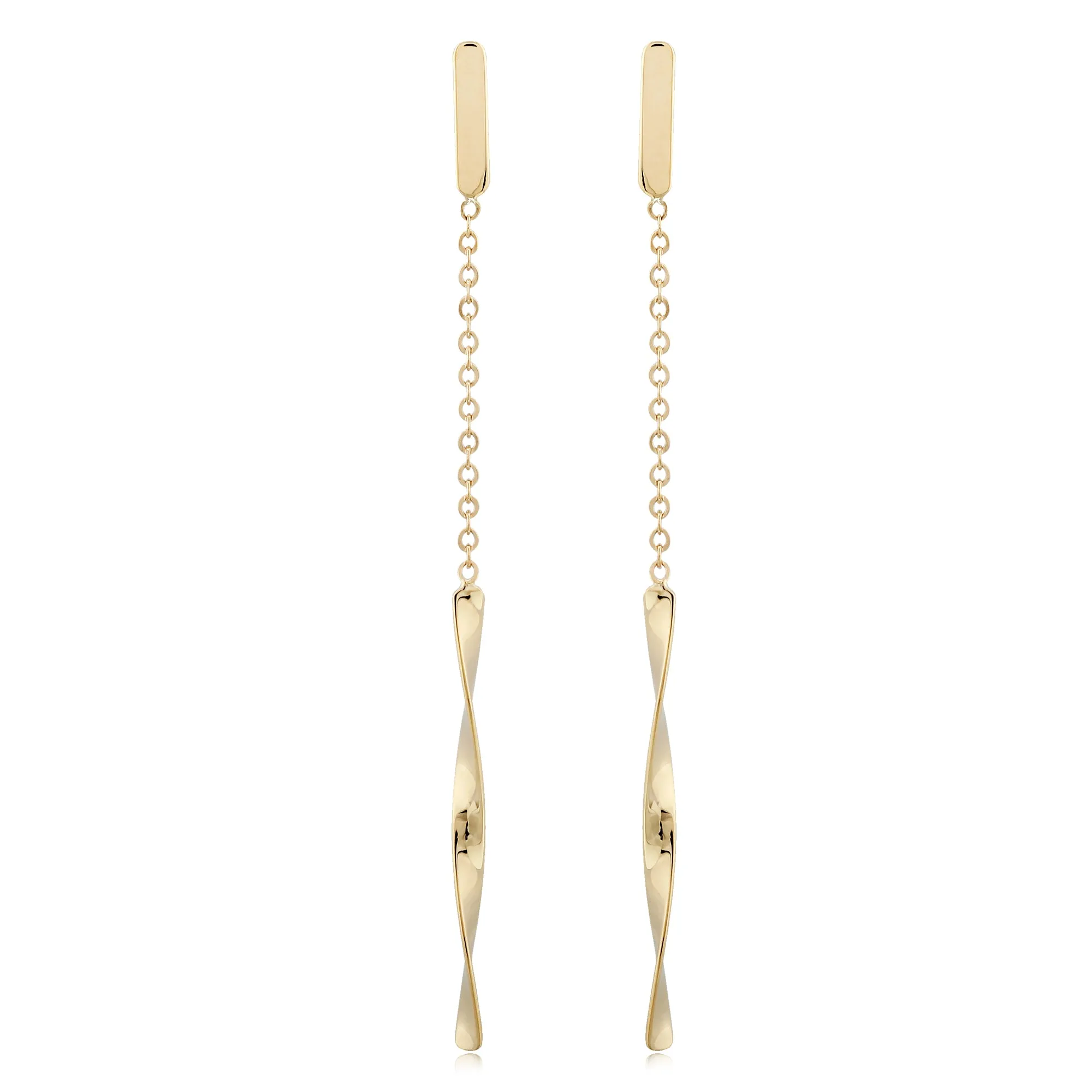 14K Yellow Gold Dangle Earrings