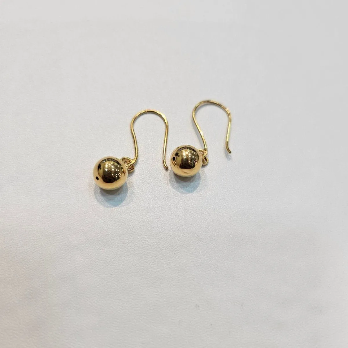 22K / 916 Gold Golden Orb Drop Earrings