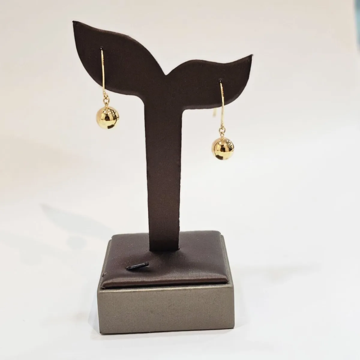 22K / 916 Gold Golden Orb Drop Earrings