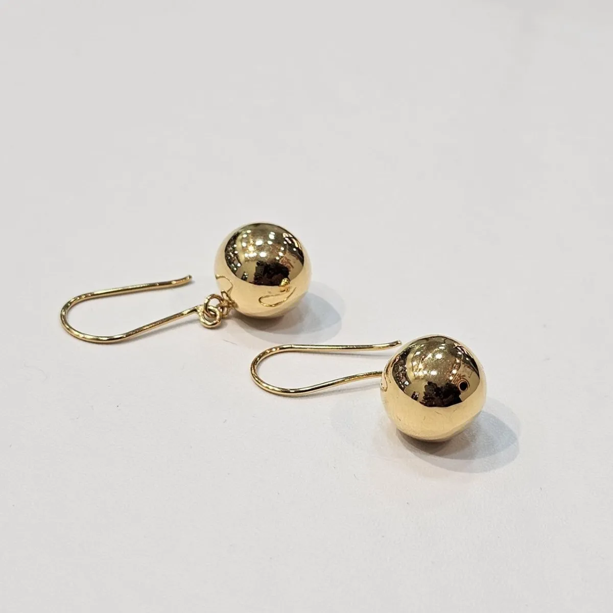 22K / 916 Gold Golden Orb Drop Earrings