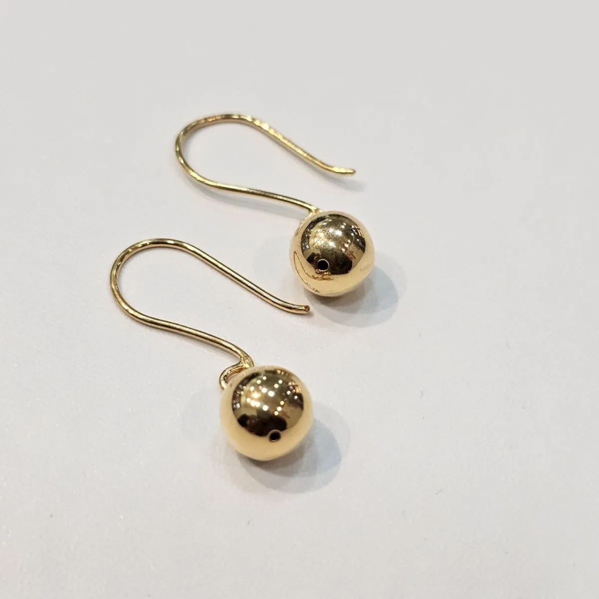 22K / 916 Gold Golden Orb Drop Earrings