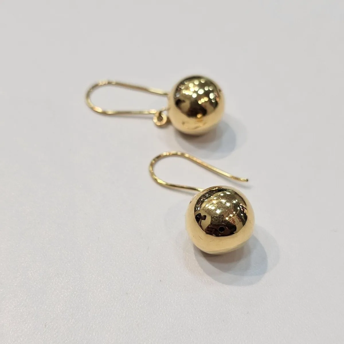 22K / 916 Gold Golden Orb Drop Earrings