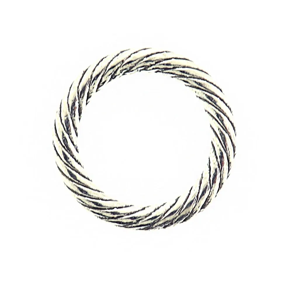 5 Linking Rings Silver Tone 25mm - SC866