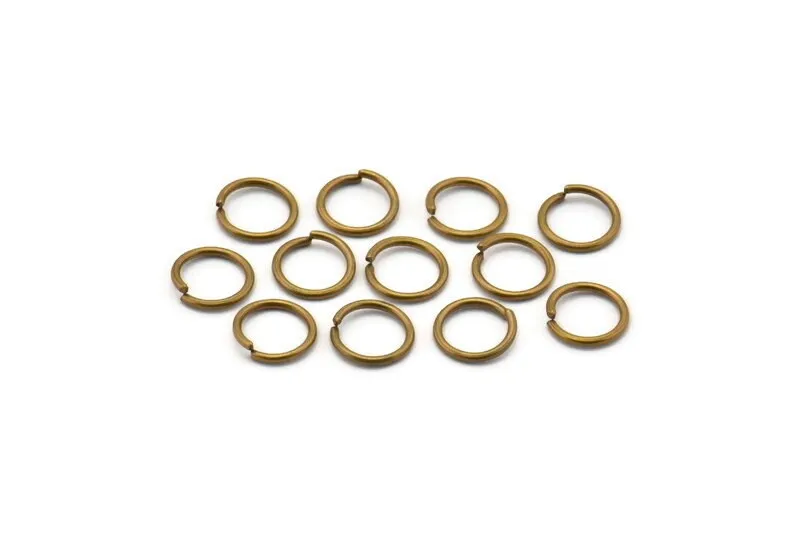 7mm Jump Ring - 300 Antique Brass Round Jump Ring Connectors Findings (7x0.80mm) R-06 A0336