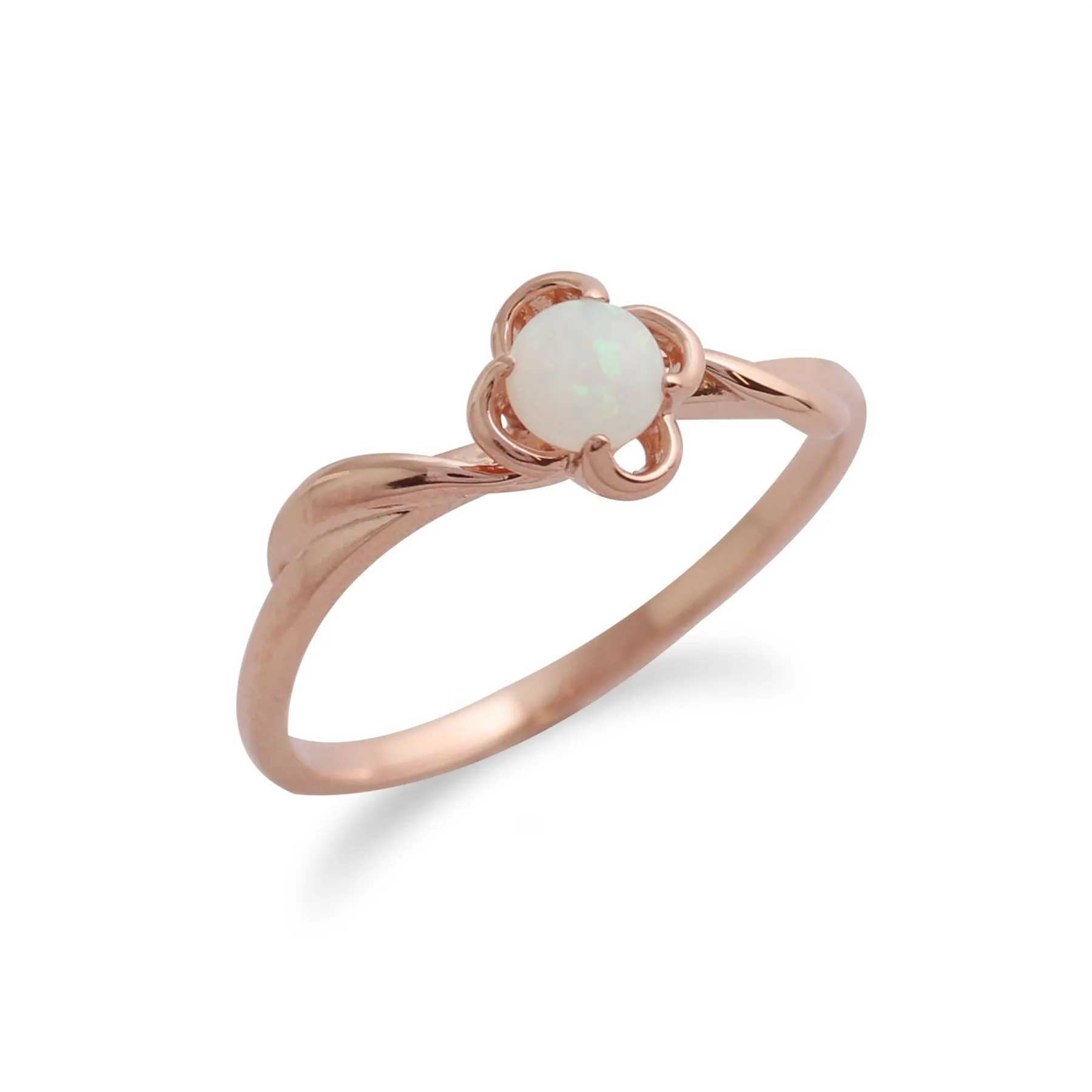 9 karat Rose Gold Opal Ringe