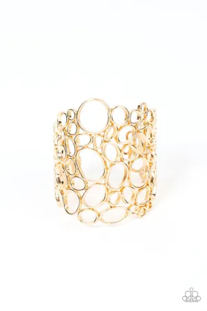 All Turned Around Gold Paparazzi Bracelet