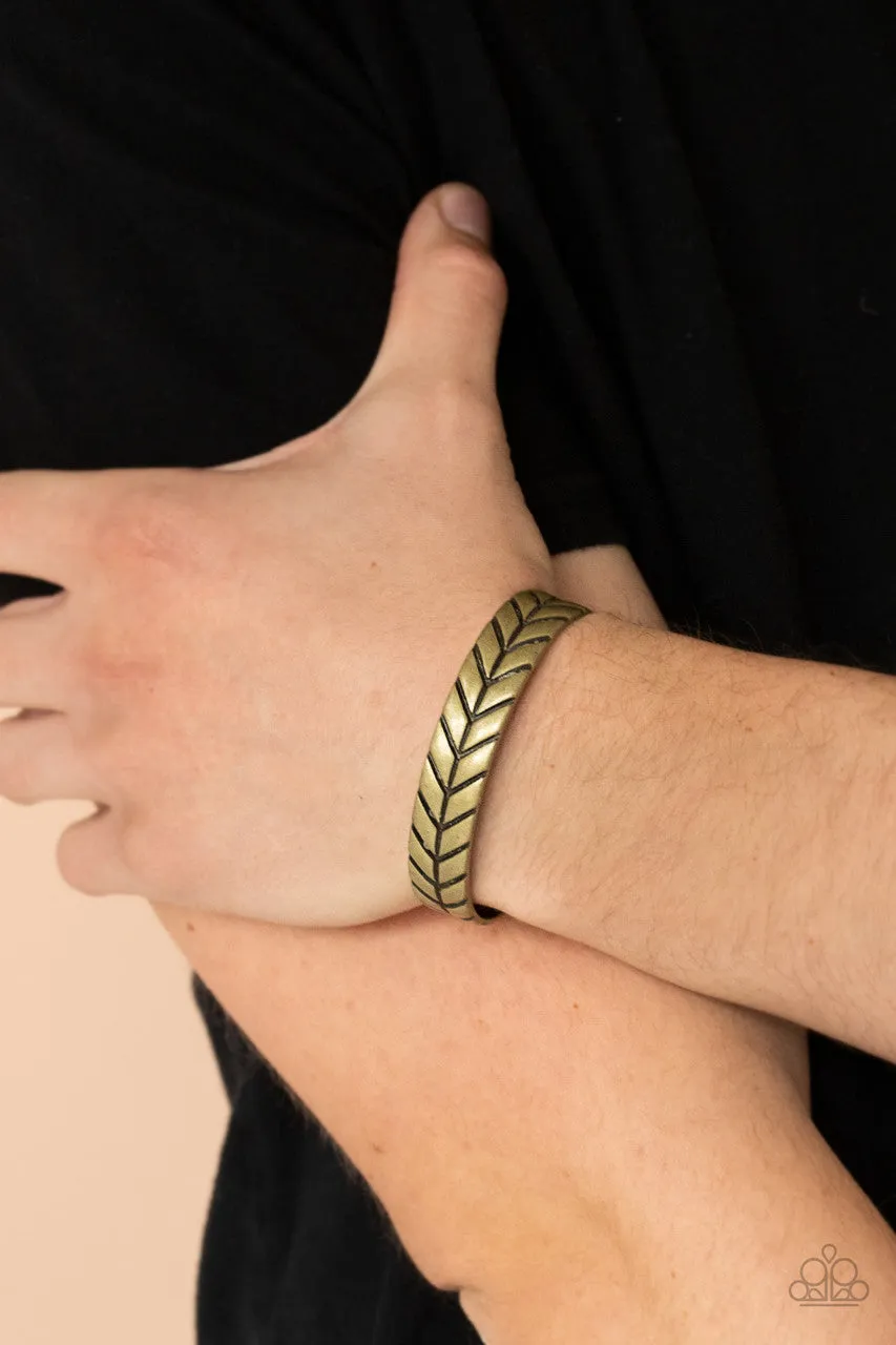 Ancient Archer Brass Paparazzi Bracelet