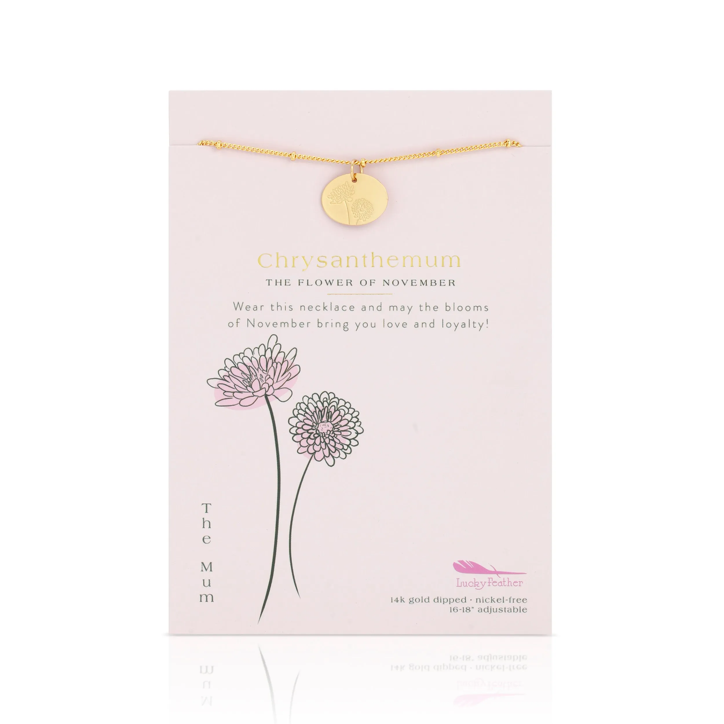 Birth Flower Necklace