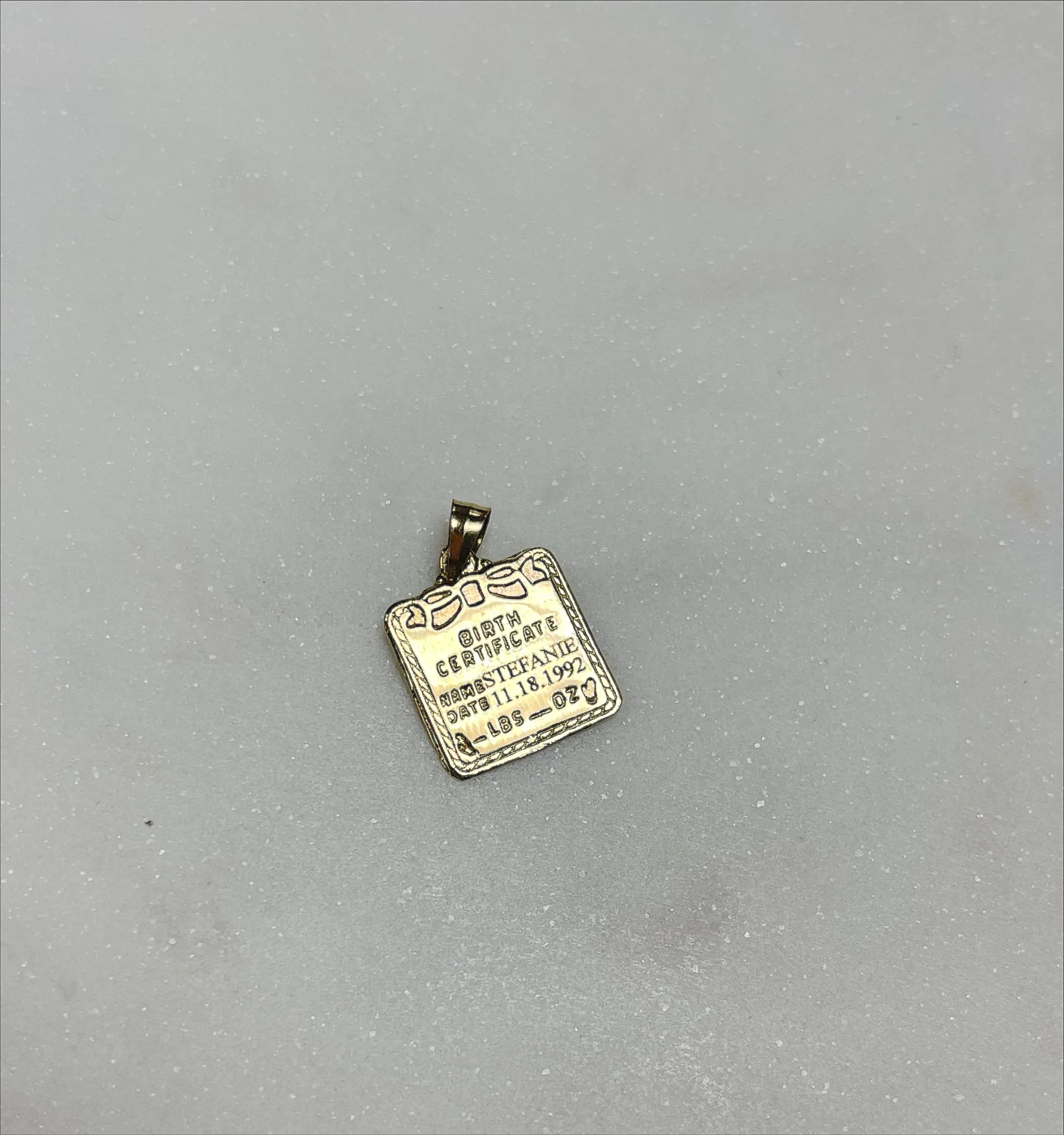 Birthdate Pendant *bespoke collection*