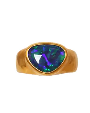 Black Opal Ring