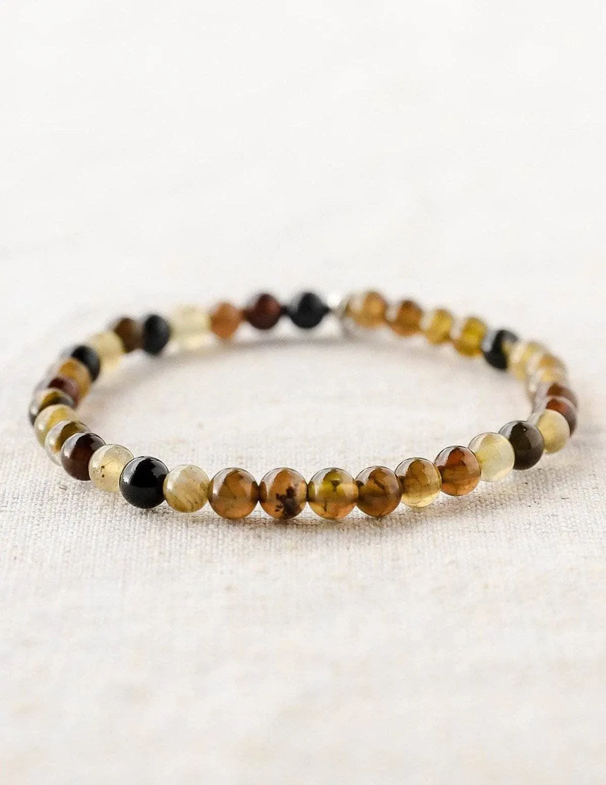 Brown Agate Mini Gemstone Bracelet