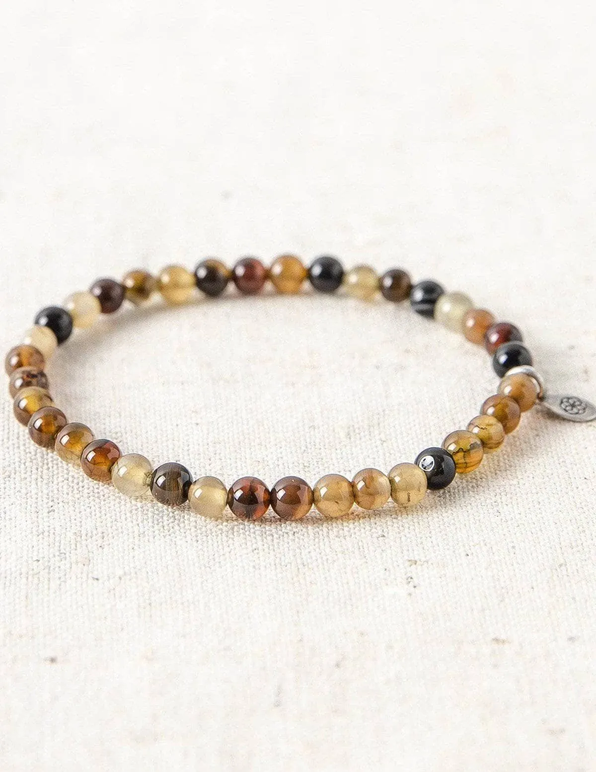 Brown Agate Mini Gemstone Bracelet