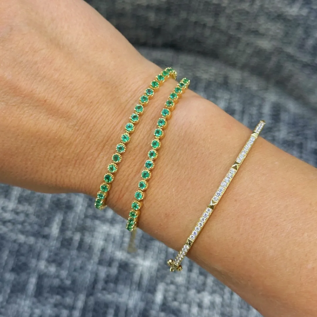 Capri Dreaming® Emerald Tennis Choker | 18K Yellow Gold