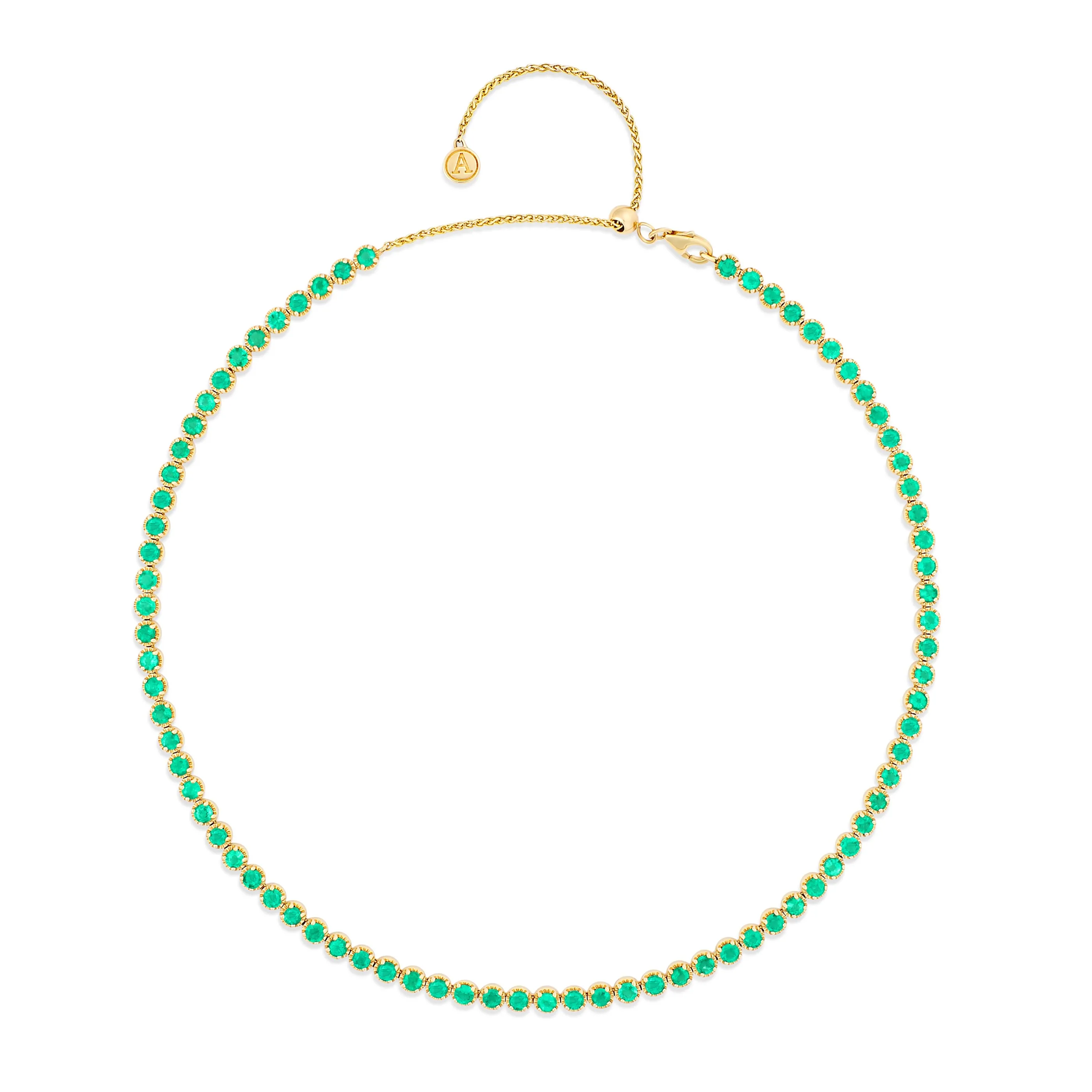 Capri Dreaming® Emerald Tennis Choker | 18K Yellow Gold