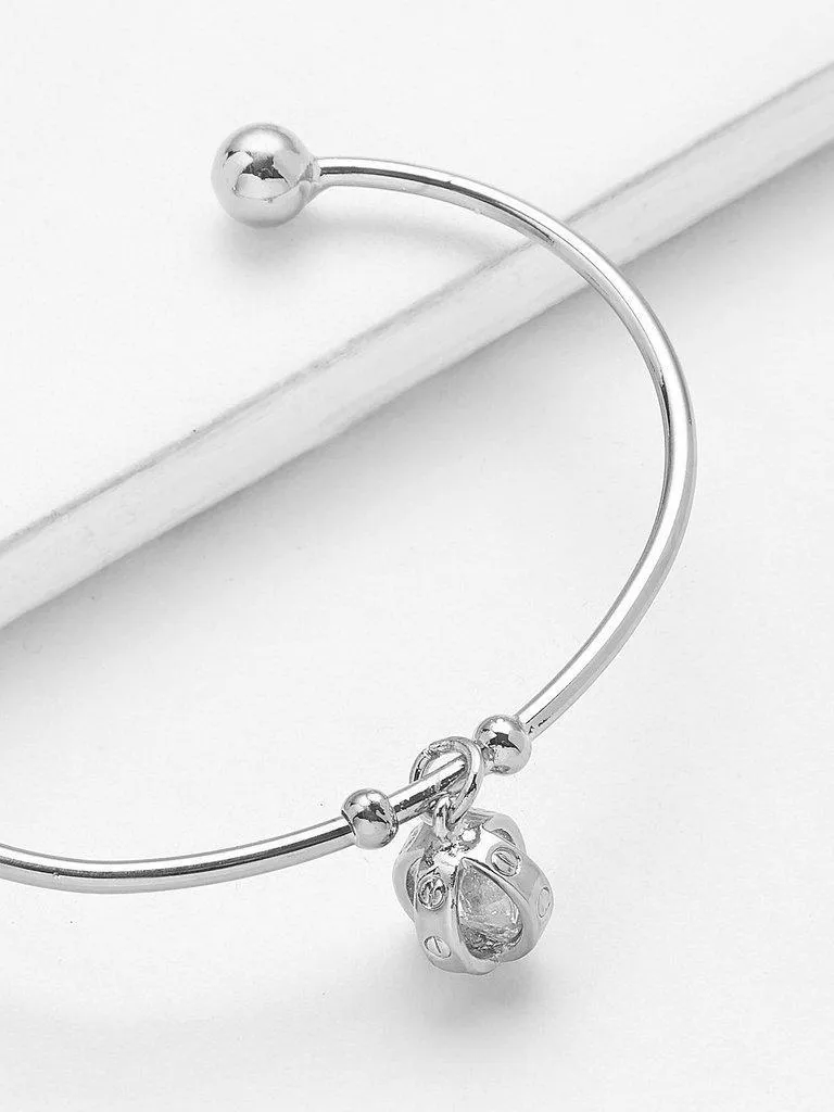 Charm Detail Cuff Bangle