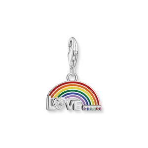 Charm Pendant Rainbow Multicoloured Stones