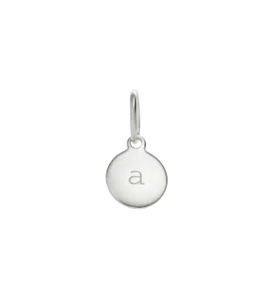 CIRCLE INITIAL A-Z (STERLING SILVER)