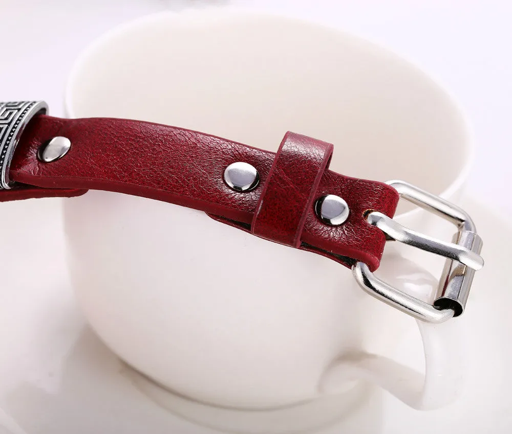 Cosplay Naruto leather bracelets fashion anime Punk bangles fashion gifts