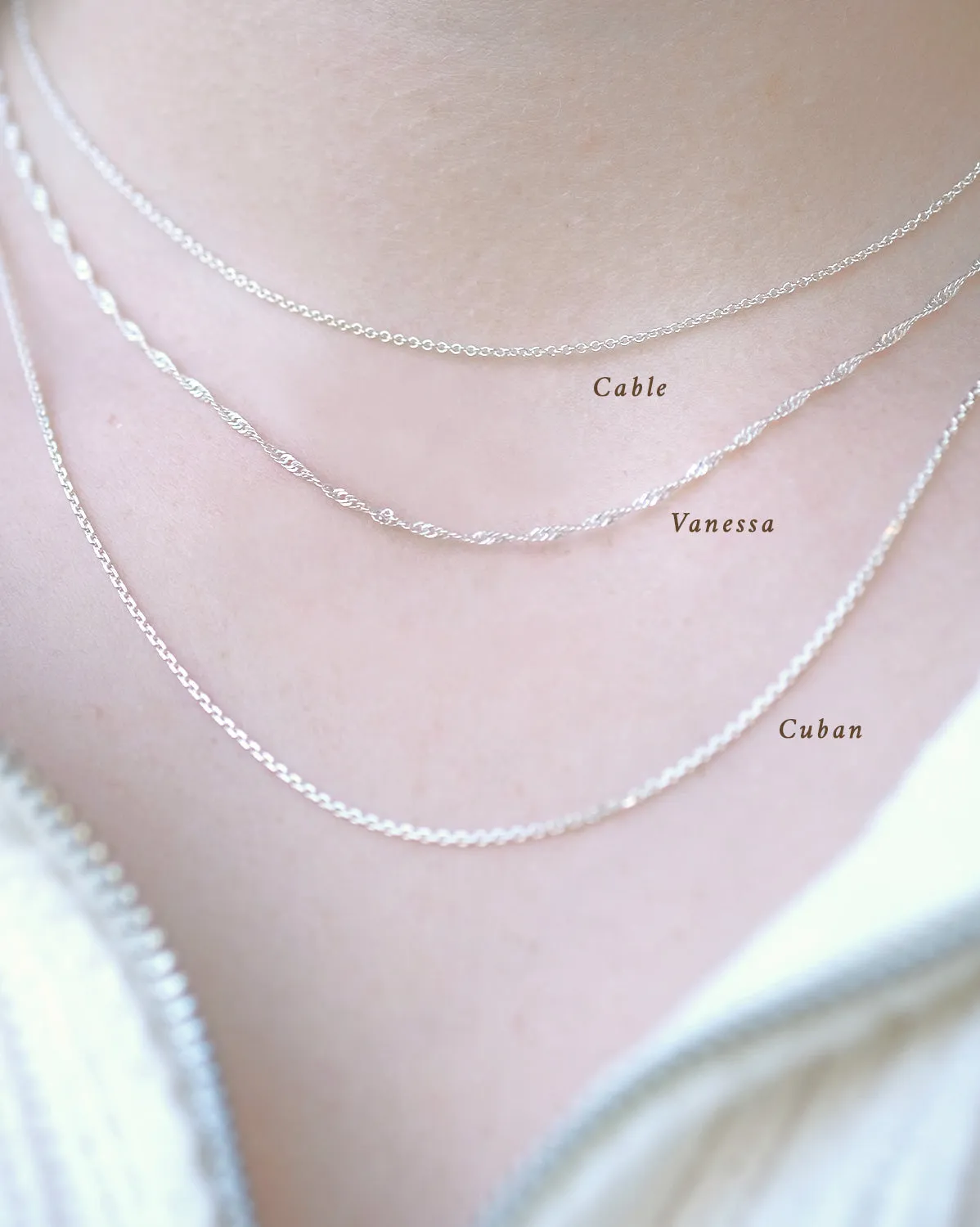 Cuban Chain Necklace - Sterling Silver