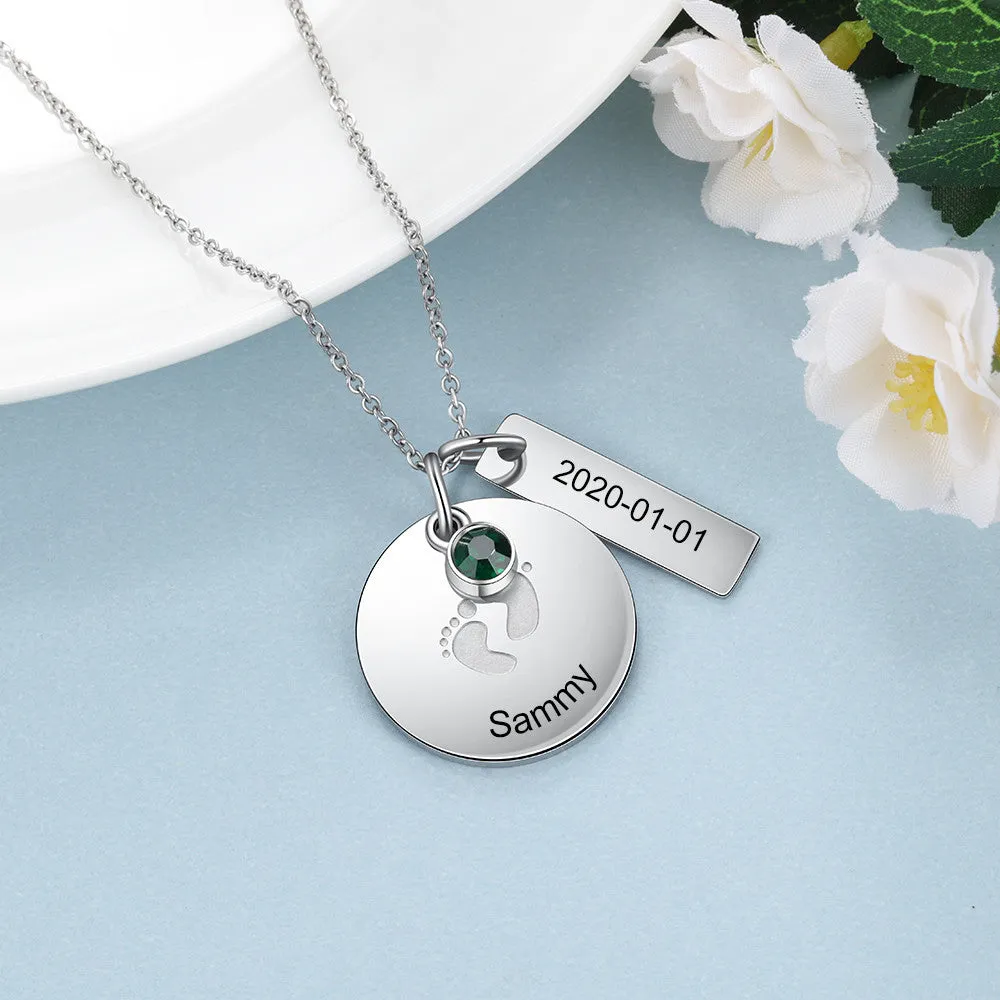 Custom Engraved Stainless Steel Necklace