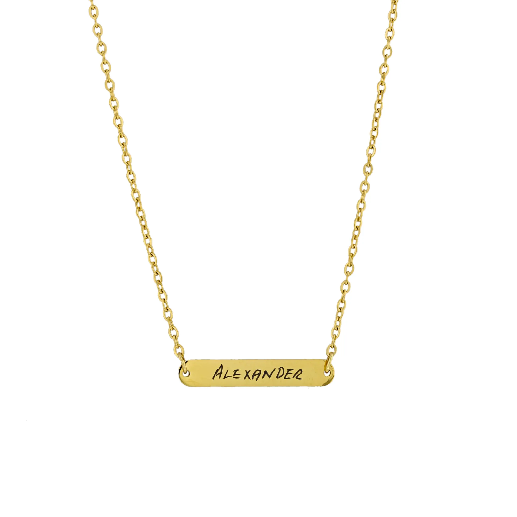 Customizable Nameplate Bar Necklace KCL 28