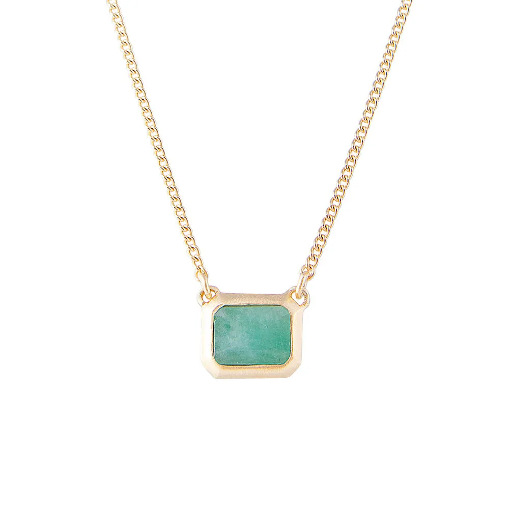 EMERALD DECO NECKLACE