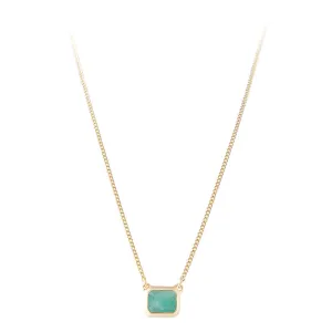 EMERALD DECO NECKLACE