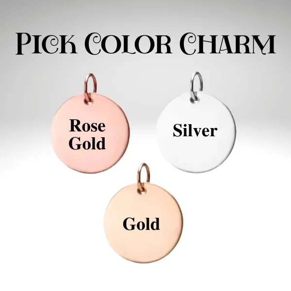 Engraved Color Guard Flag Necklace