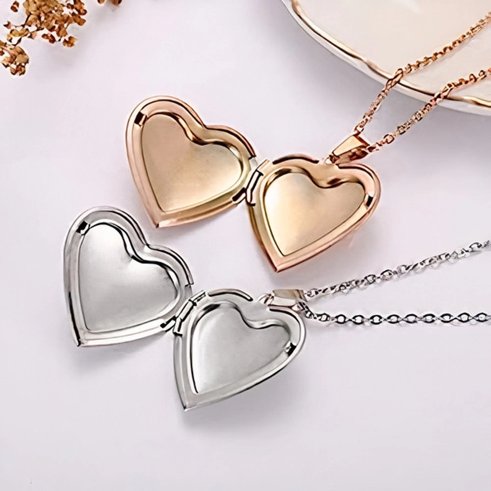 Engraved Heart Locket Necklace KCL 33