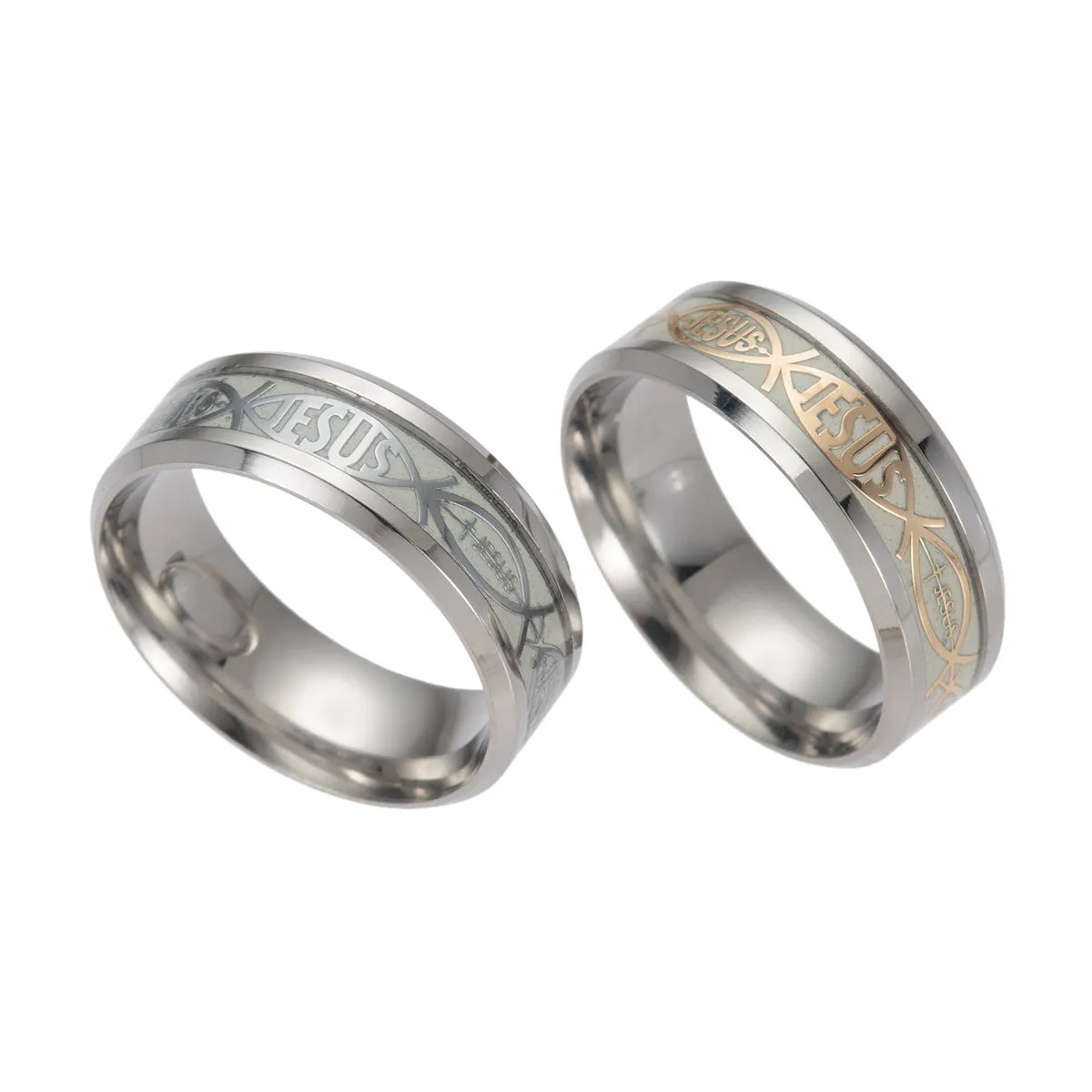 European and American Stainless Steel Rings Set with Festive Season Jewelry for Men