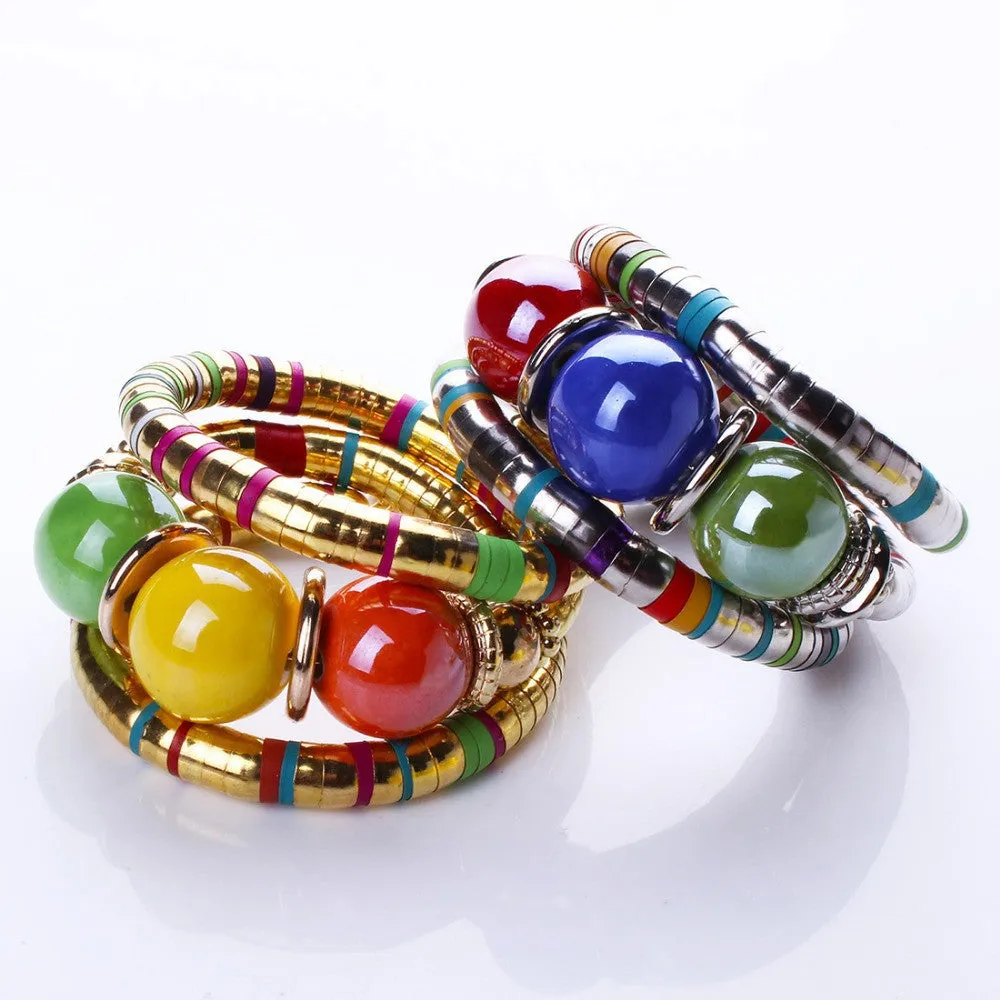 Fashion Bracelets Bangles For Women  Resin Alloy Tibetan Silver Bracelets&Bangles Adjust Bangles Accessories Gifts