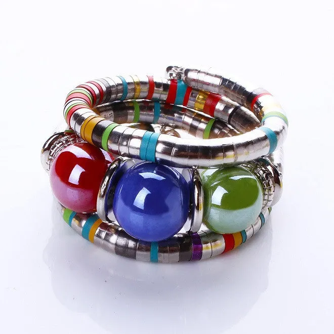 Fashion Bracelets Bangles For Women  Resin Alloy Tibetan Silver Bracelets&Bangles Adjust Bangles Accessories Gifts