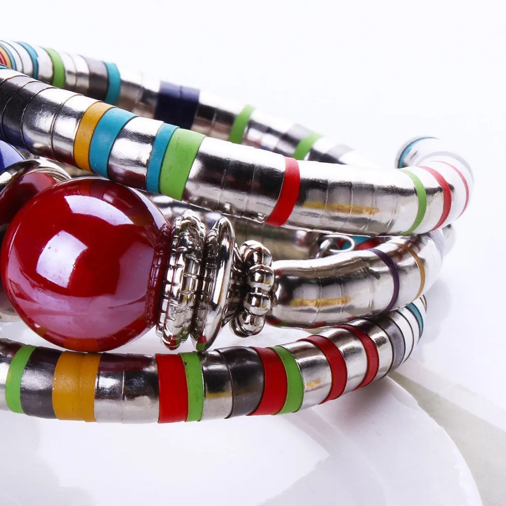 Fashion Bracelets Bangles For Women  Resin Alloy Tibetan Silver Bracelets&Bangles Adjust Bangles Accessories Gifts