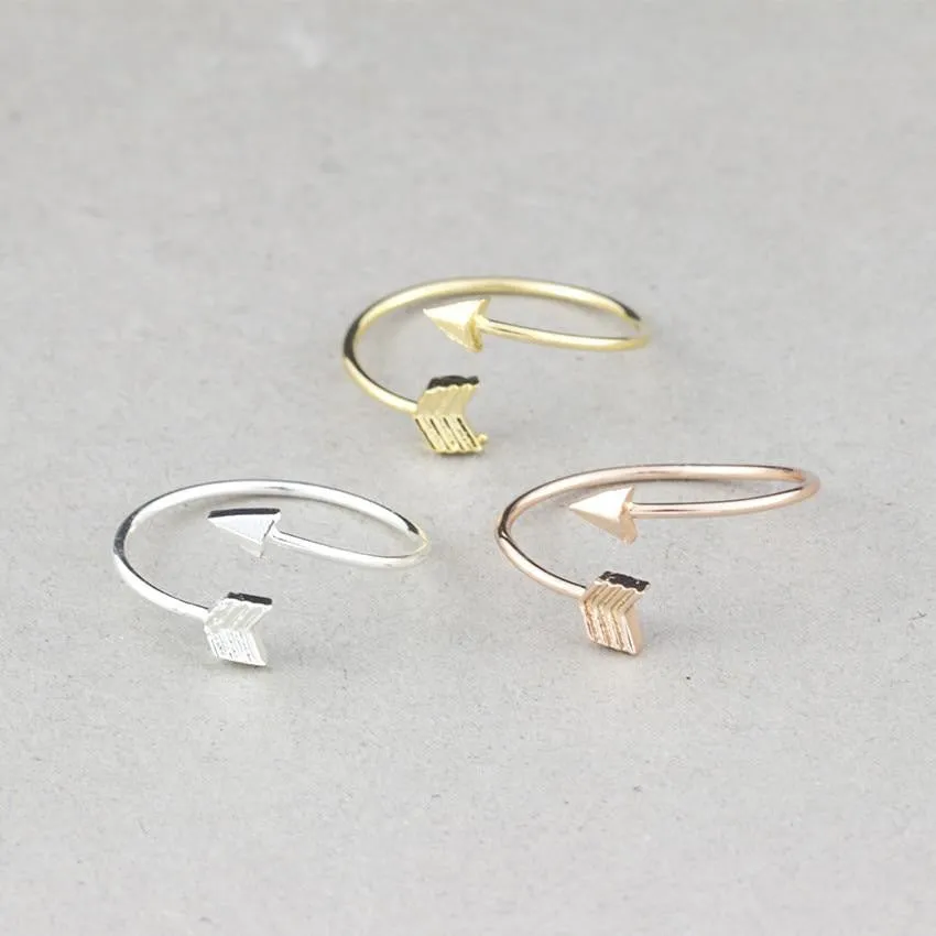 Feminino Minimalist Jewelry Rose Gold Ring