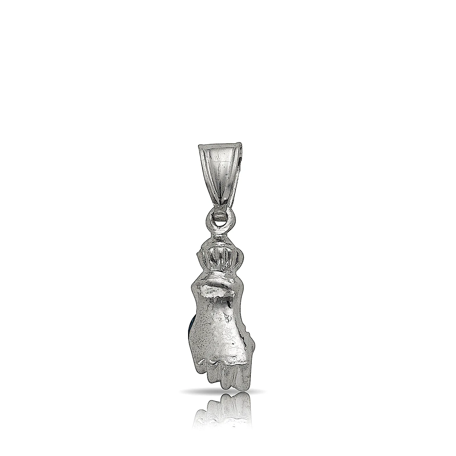 Fist .925 Sterling Silver Pendant Necklace