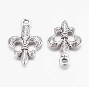 Fleur De Lis Silver Charm