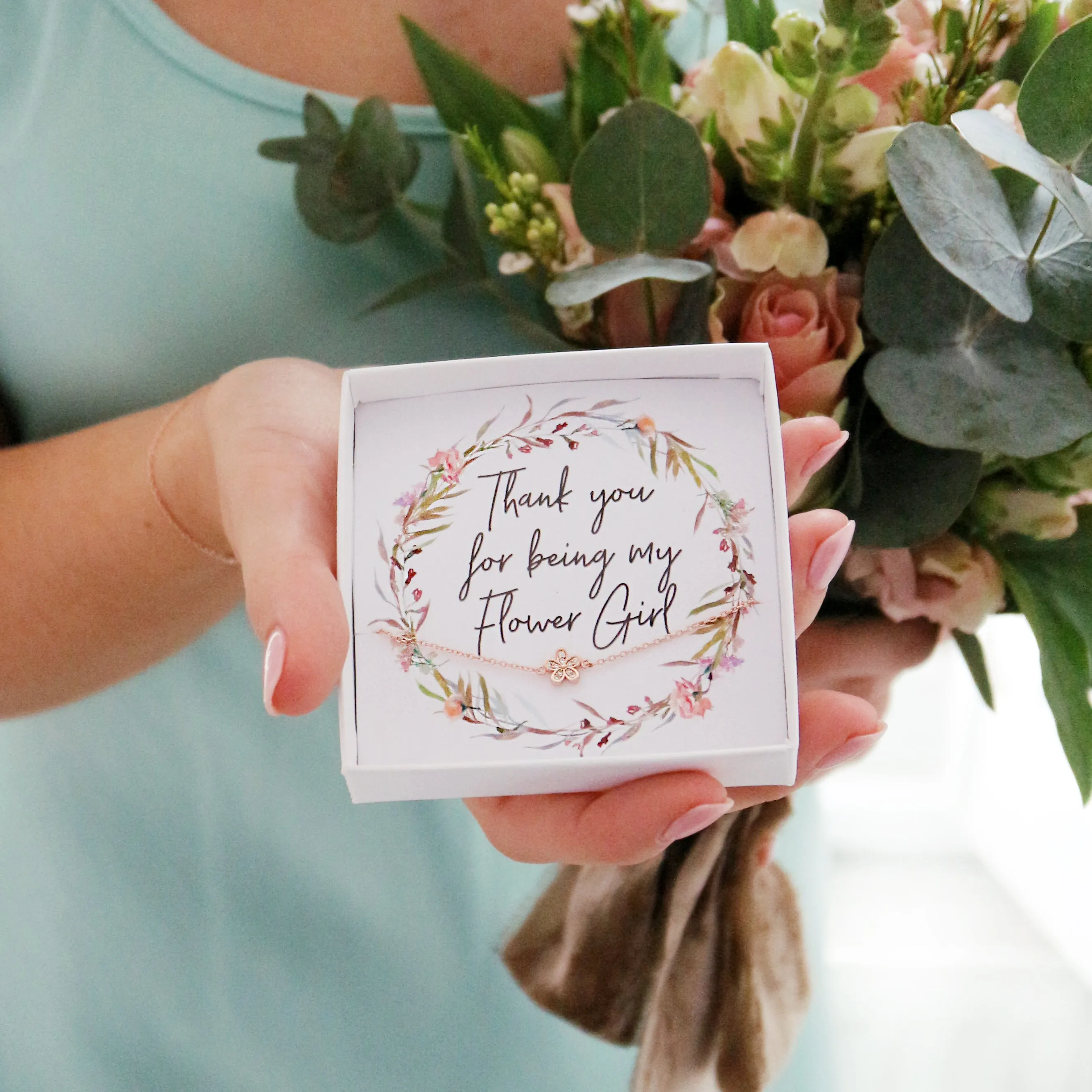 Flower Girl Bracelet Thank You Gift