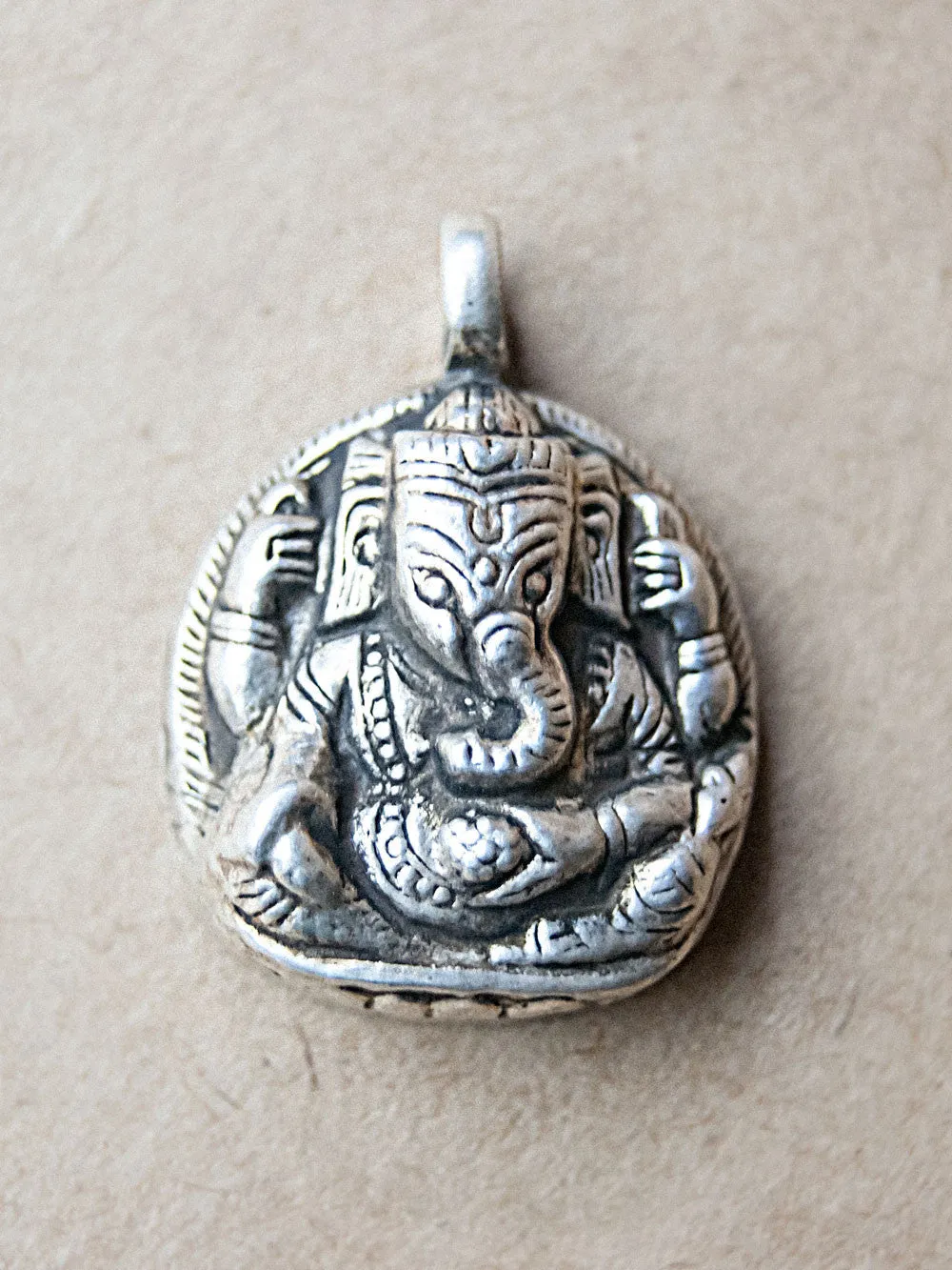 Ganesha Silver Pendant