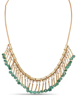 Gold and Emerald Necklace