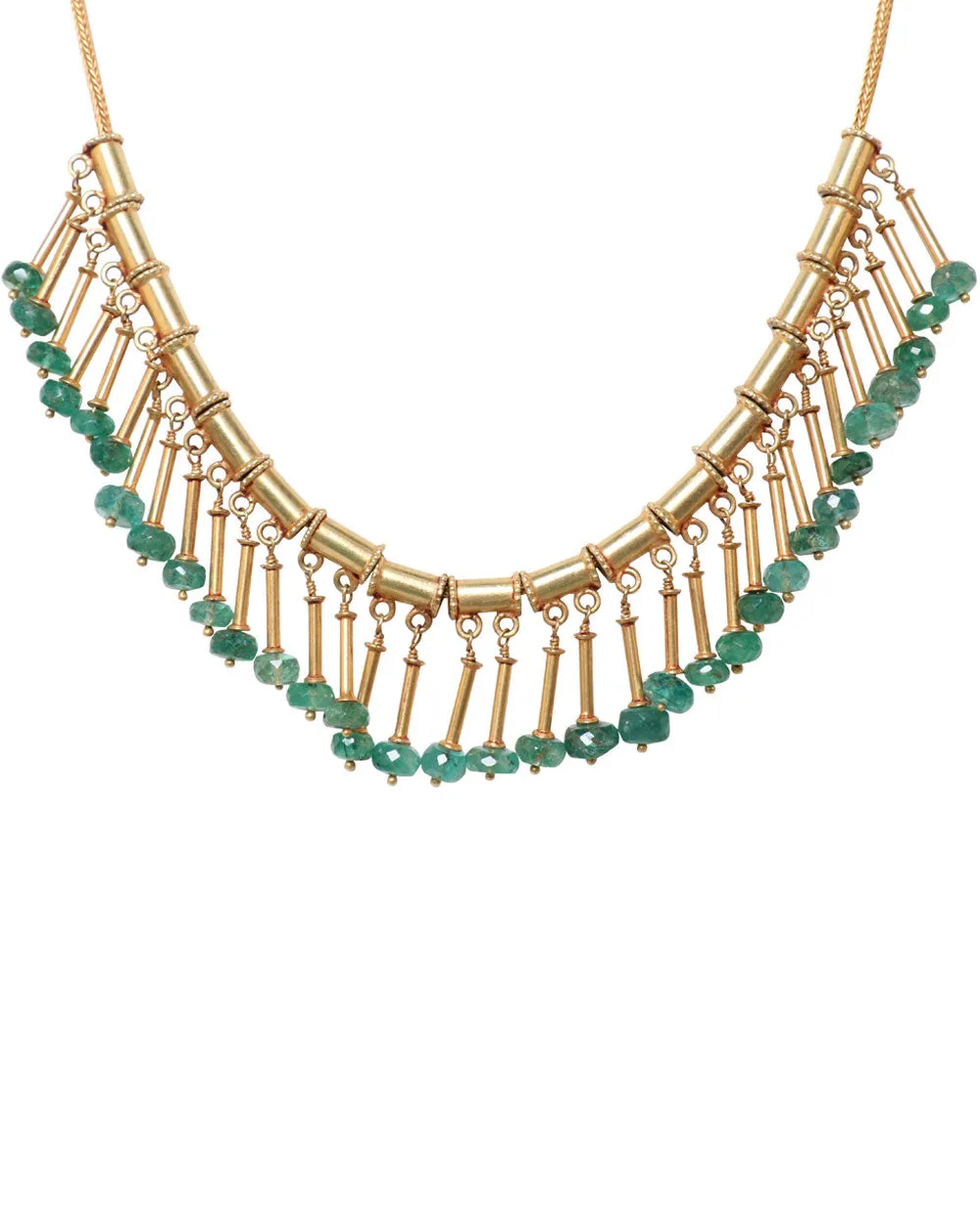 Gold and Emerald Necklace