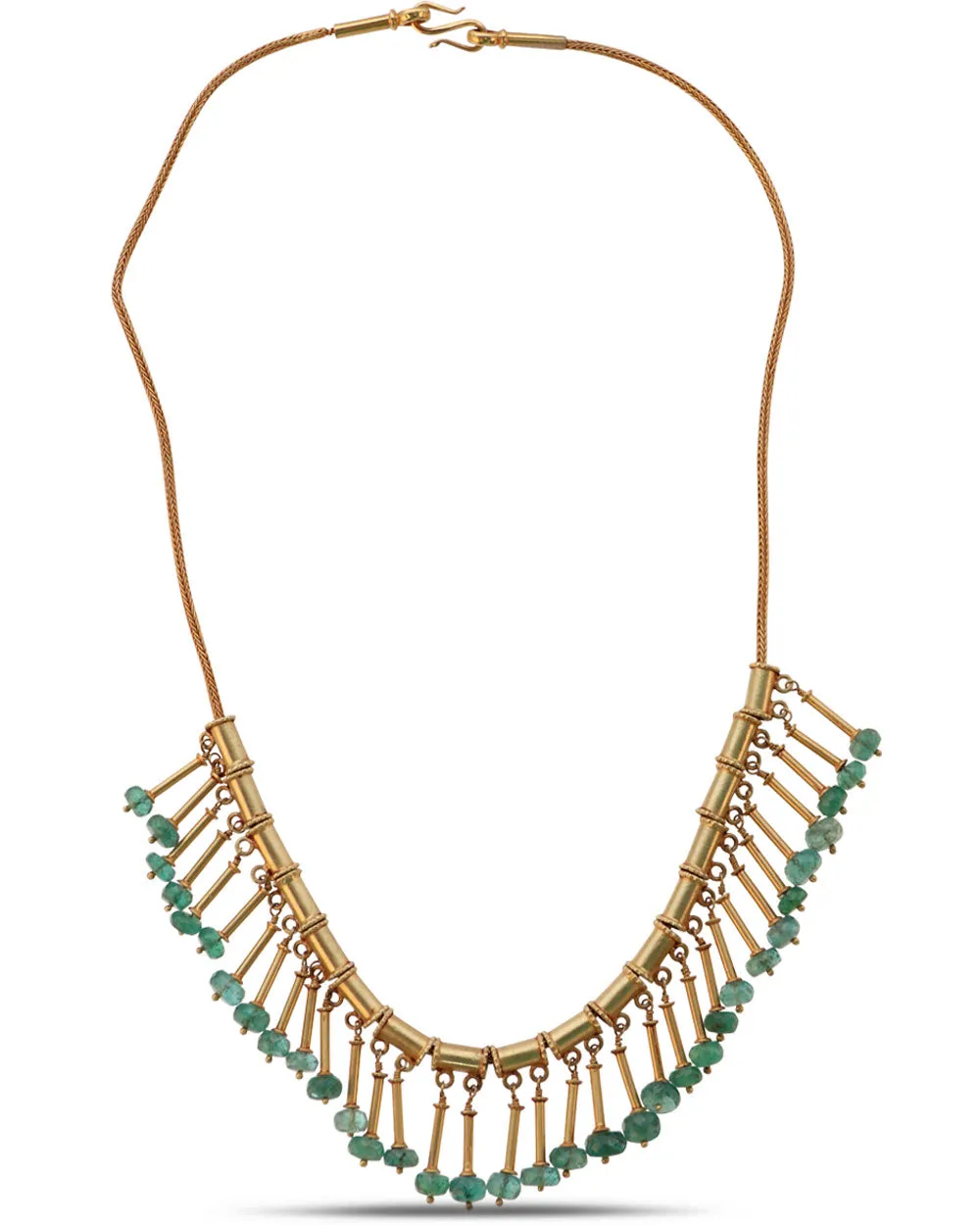 Gold and Emerald Necklace