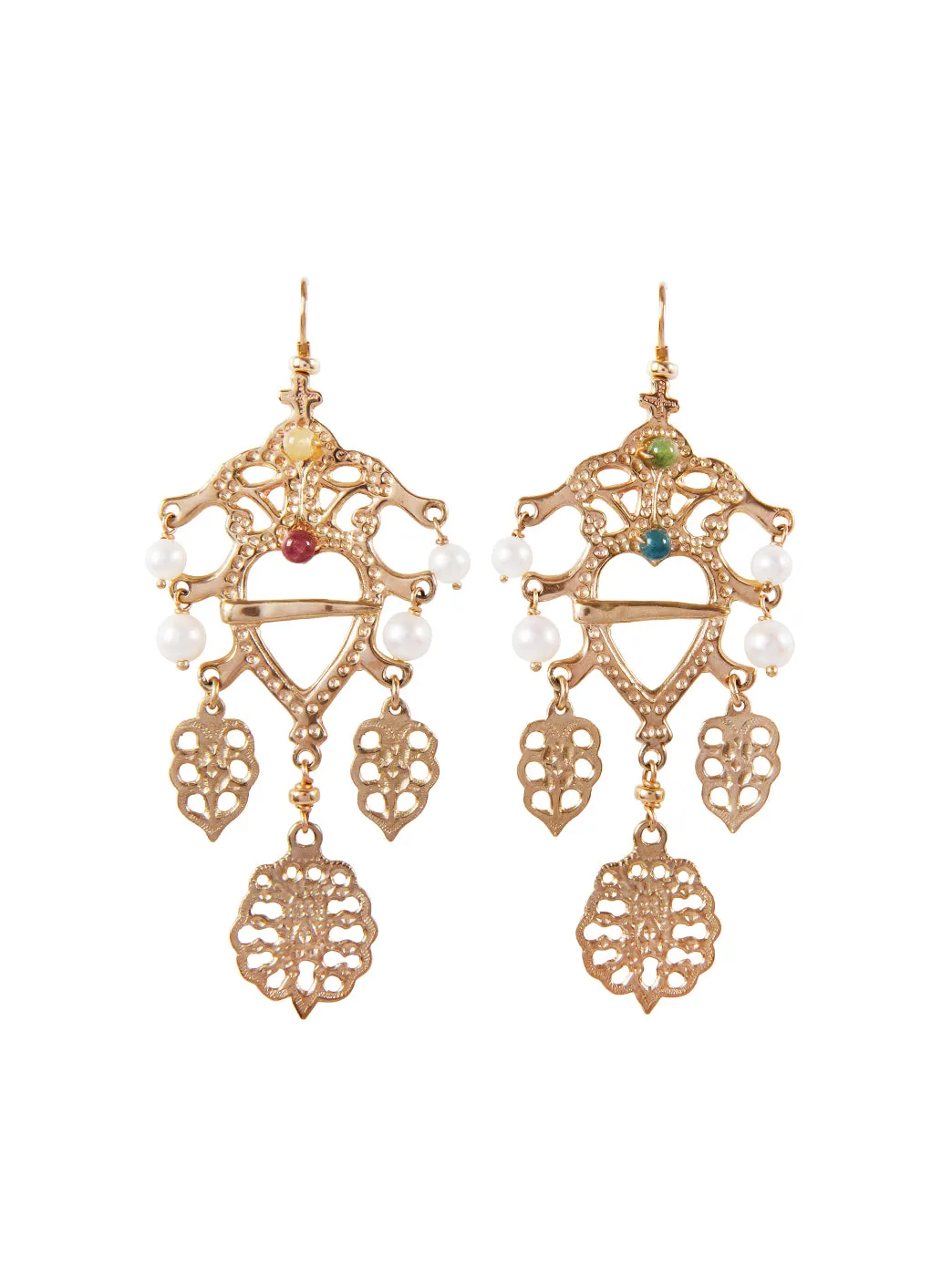 Gold Folklore Earrings