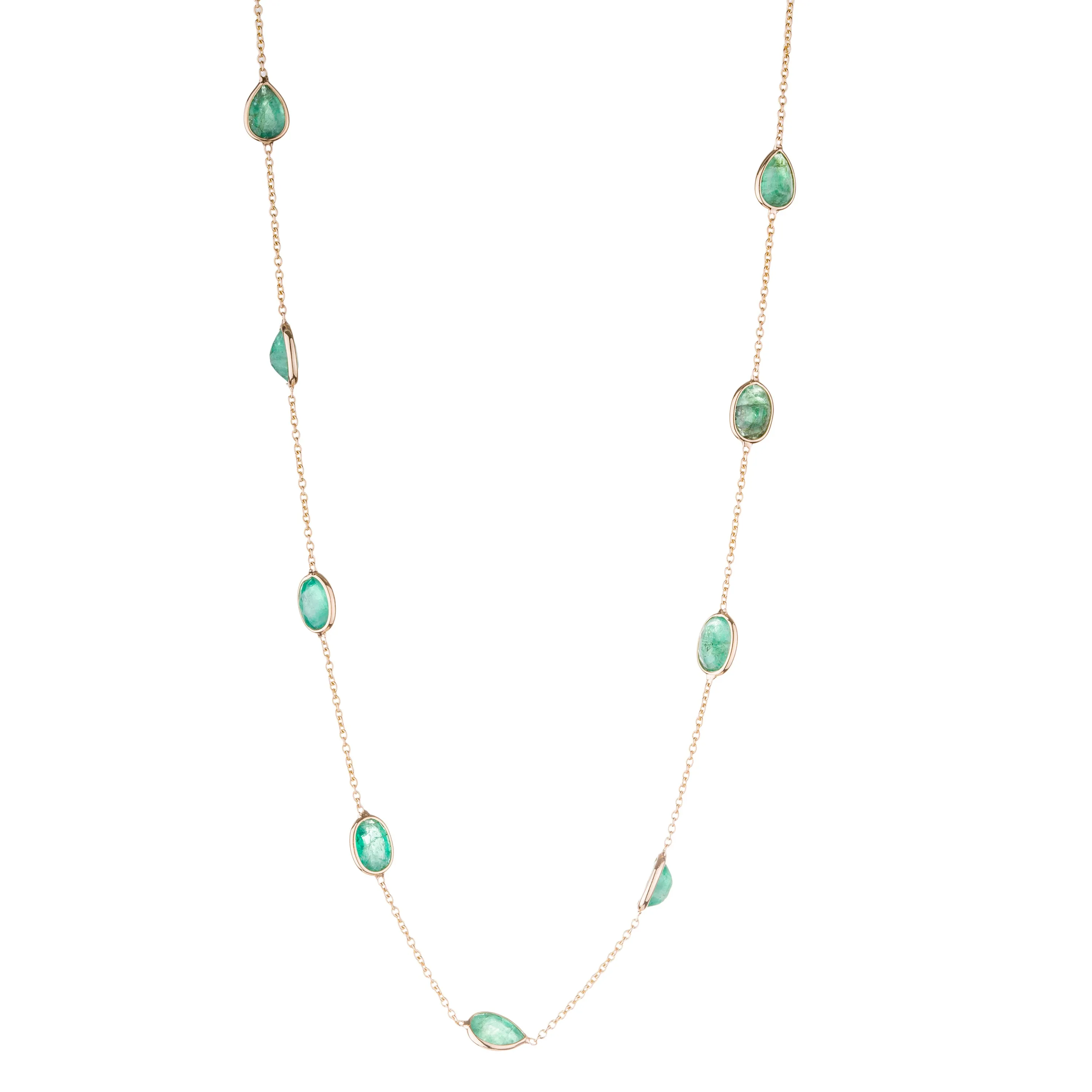 Joy Emerald Necklace,18K Gold