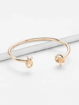 Knot Detail Cuff Bangle