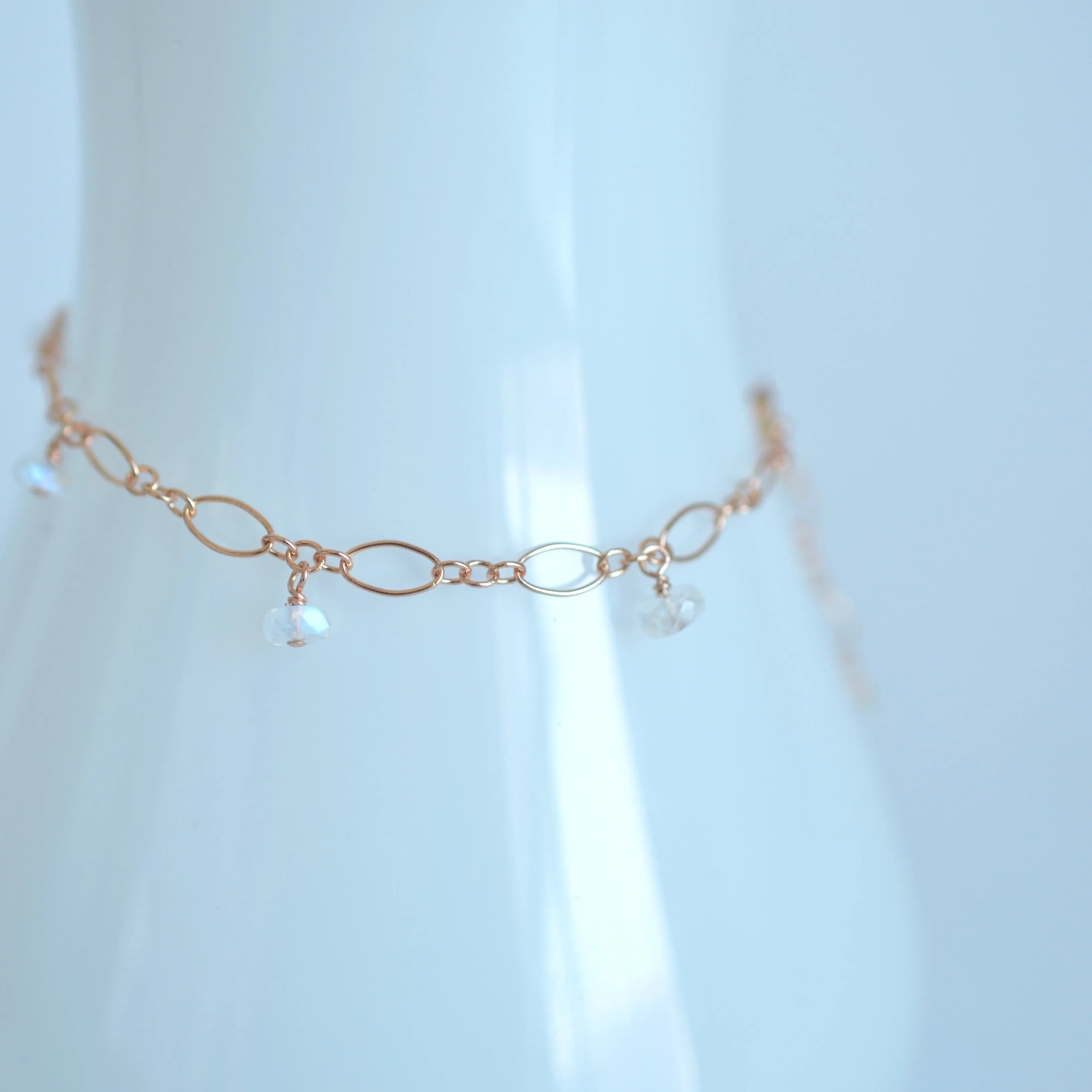 Lili - Moonstone, 14k Gold Filled Bracelet