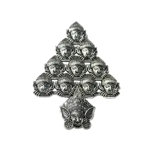 Ma Kali Pendants Silver oxidized Das Maha Vidya Kavach Locket