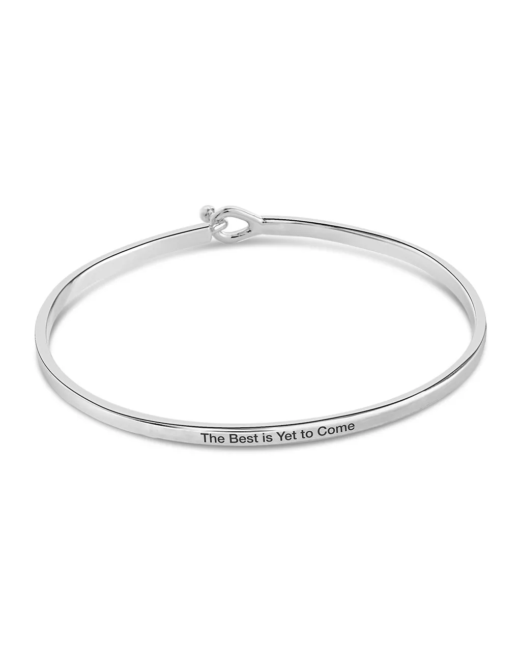 Mantra Hook and Eye Bangle Bracelet